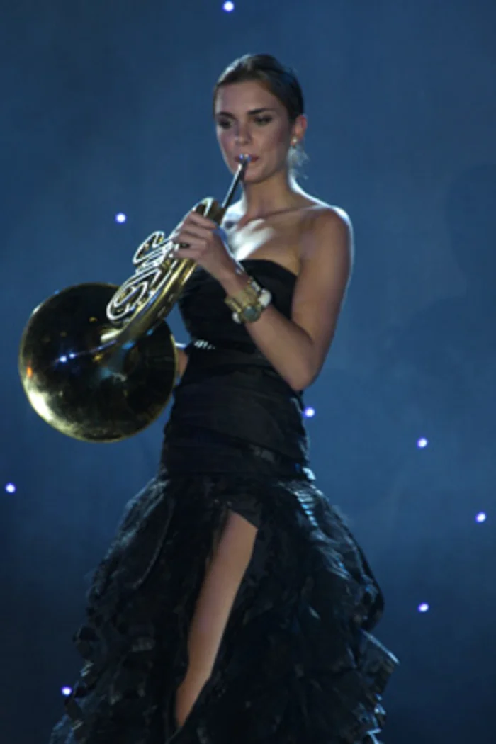 Josipa Kusić, mannequin croate et Miss Croatia 2008 sur scène