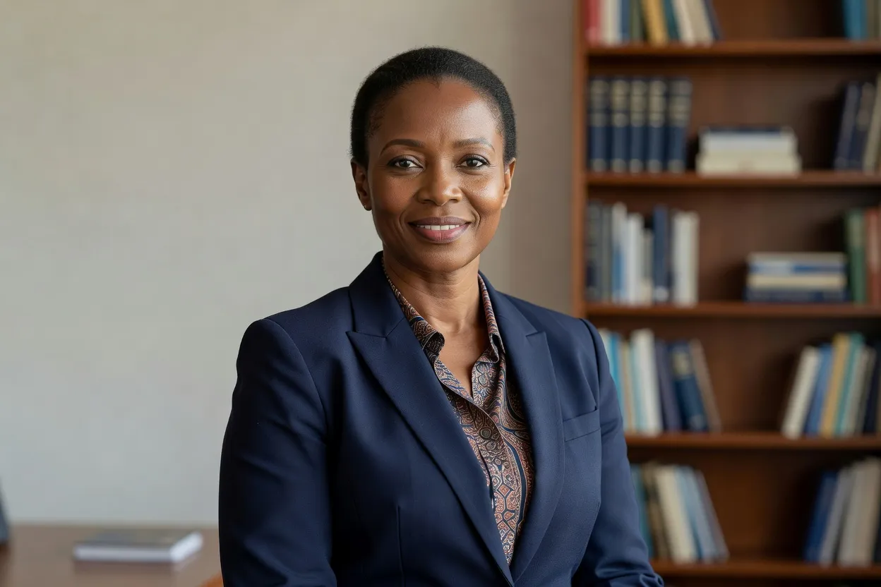 Portrait d'une anthropologue lors d'un entretien sur les traditions de beauté africaines