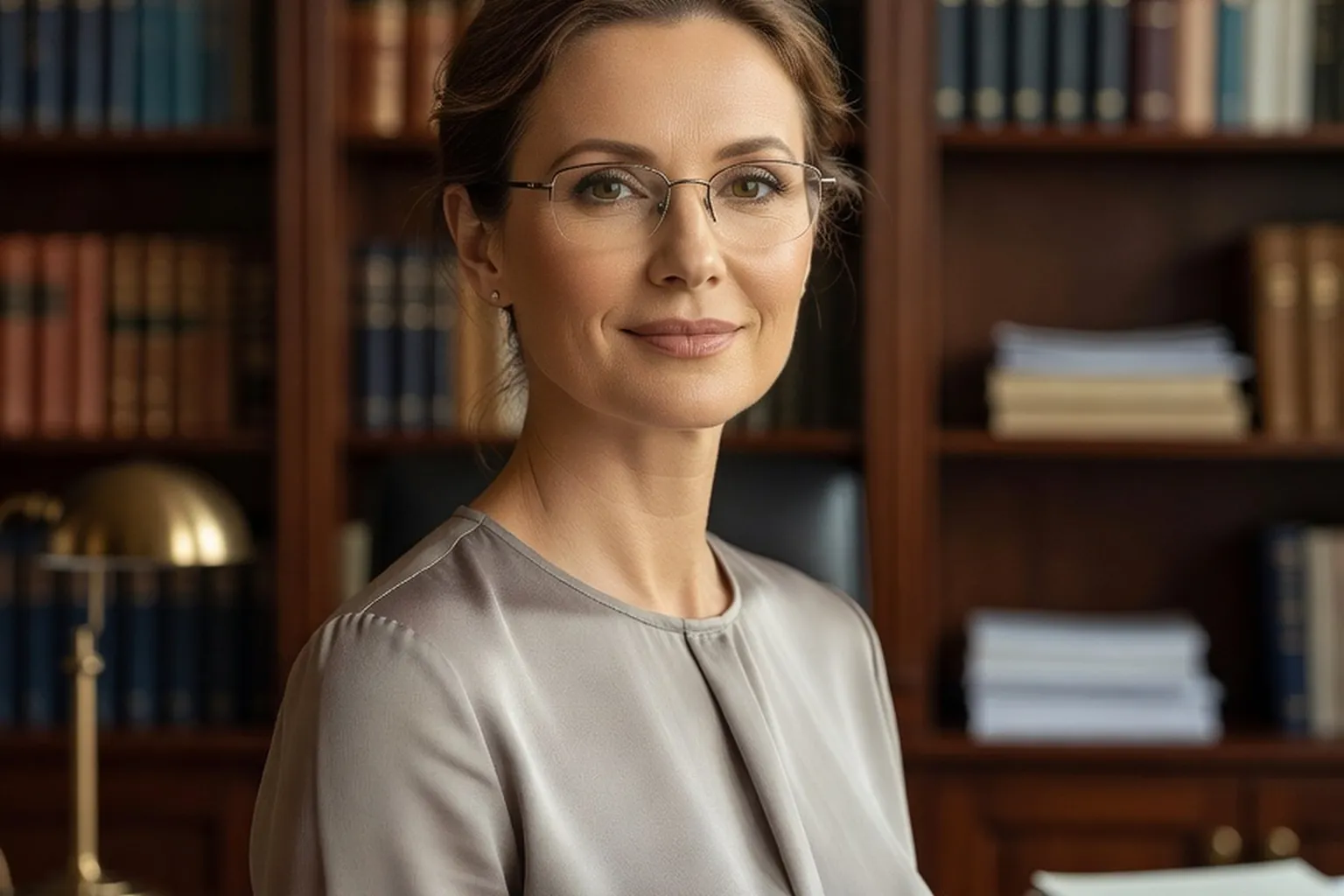 Portrait d'une sociologue en entretien dans un bureau universitaire
